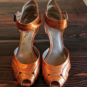 Burnt Orange Vince Camuto Heels